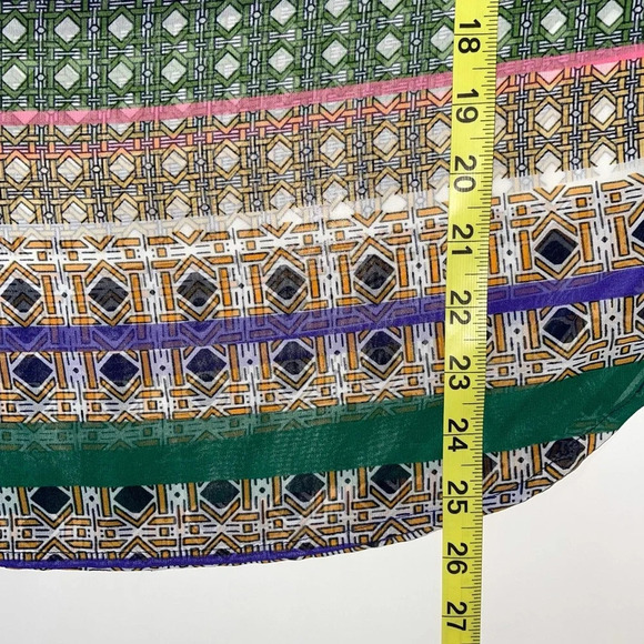 Collective Concepts Multicolor Split Neck Boho Print Blouse Small Women’s - Picture 9 of 12